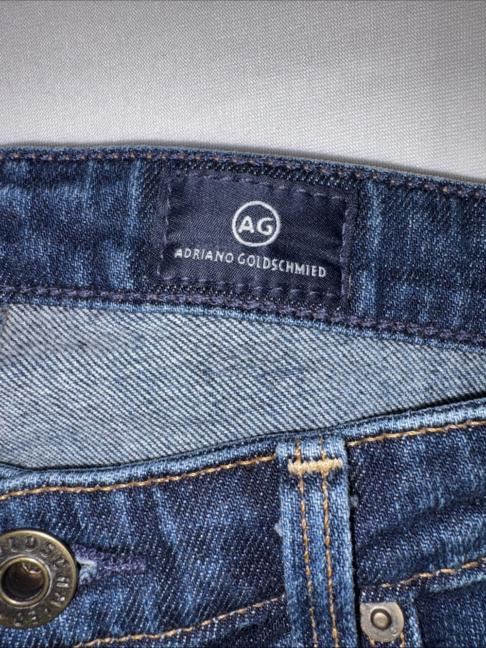 Adriano Goldschmied Blue Denim Jeans Classic Slim Straight Fit The Stevie Sz 29R - Picture 8 of 10
